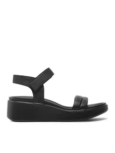 ECCO Sandały Flowt Wedge Lx W 27330351052 Czarny - Sandały damskie - miniaturka - grafika 1