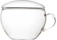 Filiżanki - Lux Filiżanka Z Pokrywką Żaro Szkło 200 Ml Cerano - miniaturka - grafika 1