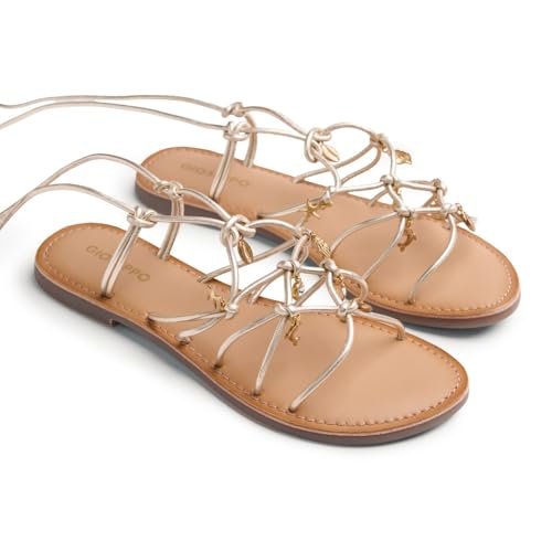 GIOSEPPO Damski pasek Sedgwick T-Strap, platyna, 7,5 UK