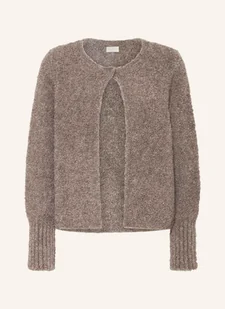 Milano Italy Kardigan Z Bouclé beige - Swetry damskie - miniaturka - grafika 1