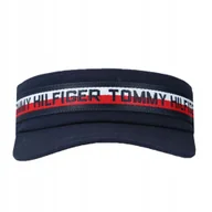 Czapki i chusty sportowe męskie - Daszek TOMMY HILFIGER Visor AU0AU00925 Granatowy - miniaturka - grafika 1