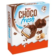 Kefiry, jogurty, maślanki - Kinder - Choco Fresh. Batoniki z nadzieniem mleczno karmelowym - miniaturka - grafika 1