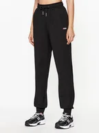 Spodnie sportowe damskie - Fila Spodnie dresowe FAW0559 Czarny Relaxed Fit - miniaturka - grafika 1