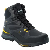 Buty trekkingowe męskie - Buty trekkingowe FORCE TREKKER TEXAPORE MID M black / burly yellow XT - 44,5 - miniaturka - grafika 1