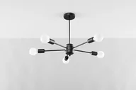 Lampy sufitowe - Sollux Lighting Żyrandol LANGO 5 czarny - miniaturka - grafika 1