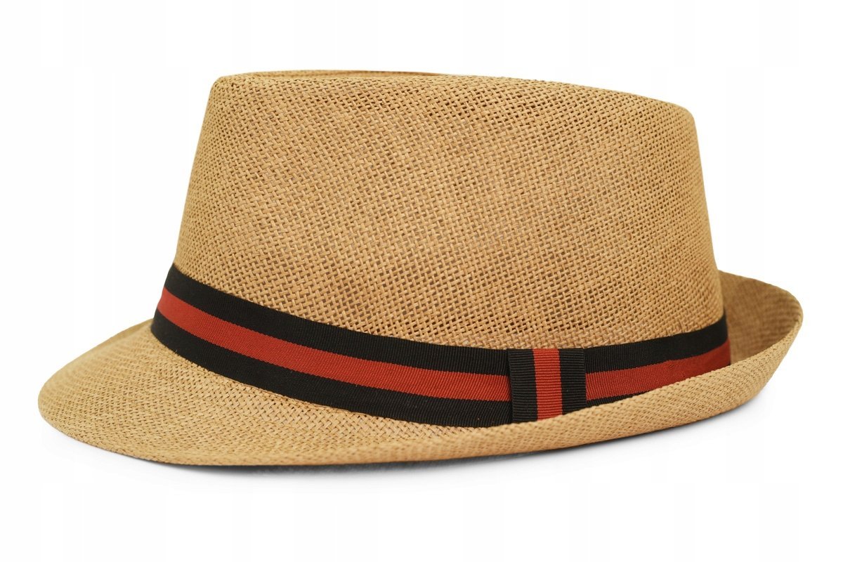 Letni kapelusz męski karmelowy TRILBY 58 Pako Jeans