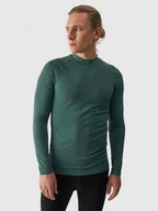 Bielizna sportowa męska - Męska bielizna termoaktywna bezszwowa (góra) 4F 4FWAW24USEAM170 - turkusowa - miniaturka - grafika 1