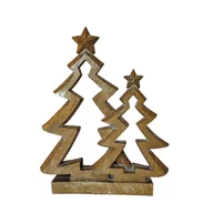 Ozdoby bożonarodzeniowe - Figurka choinka złota 25 x 6 x 31 cm - miniaturka - grafika 1