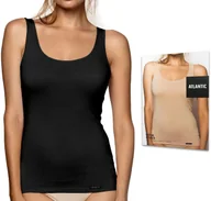 Koszulki i topy damskie - Koszulka damska na ramiączkach bawełniana podkoszulek ATLANTIC 198 - S - miniaturka - grafika 1