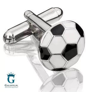Galante Spinki do mankietów X2 Piłka nożna N095/087 - Spinki do mankietów i krawatów - miniaturka - grafika 1