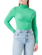 Koszulki i topy damskie - ICHI Damska koszulka IHPHILUCA LS T-shirt, 166138/Kelly Green, L - miniaturka - grafika 1