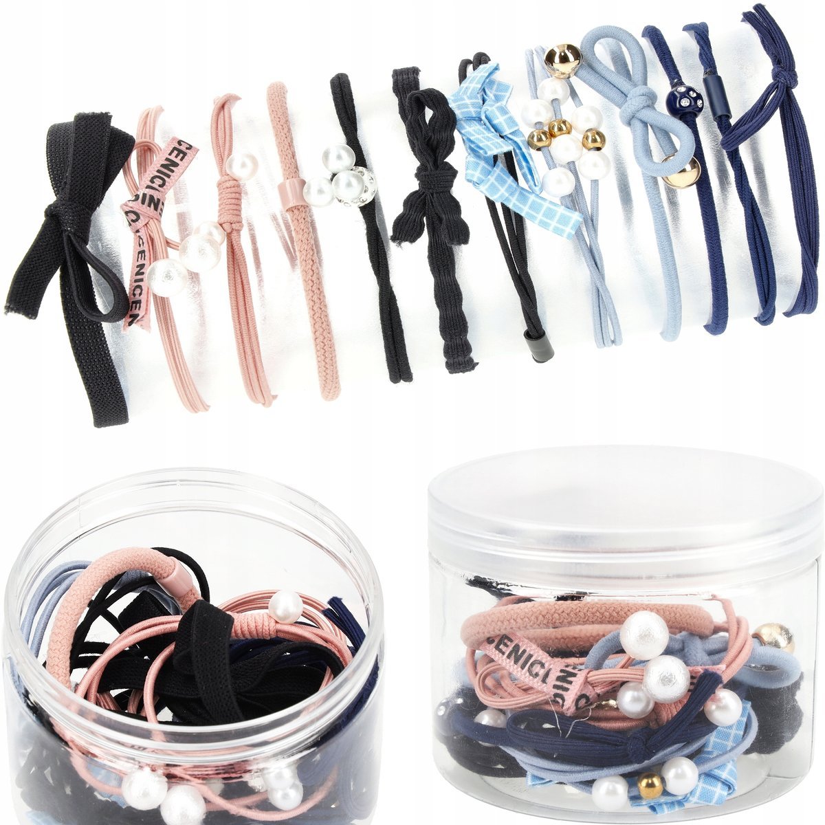 Zestaw Gumek Do Włosów Spinki Ozdoby WZ3, 12 Szt.