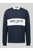 Bluzy męskie - Bluza z kołnierzykiem polo model Joey - Pepe Jeans - miniaturka - grafika 1