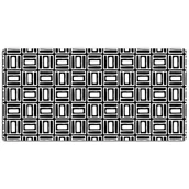 Podkładki na biurko - Mata na biurko Geometryczny czarno-biały wzór 120x60 cm - miniaturka - grafika 1