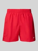 Kąpielówki męskie - Spodenki kąpielowe z nadrukiem z logo - miniaturka - grafika 1