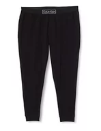 Spodnie damskie - Calvin Klein Damskie spodnie do joggingu (Plus) z piżamą, czarne, XL - miniaturka - grafika 1
