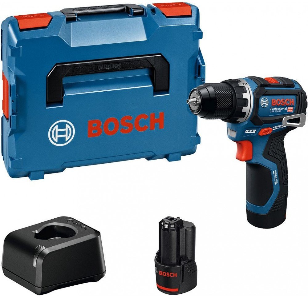 Bosch GSR 12V-32 2 x akumulator 2 Ah 06019N7002