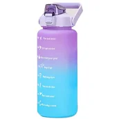 Księgarnia OUTLET - EXTRALINK BUTELKA MOTYWACYJNA BIDON NA WODĘ 2000ML FIOLET-BŁĘKIT BUT-992 - miniaturka - grafika 1