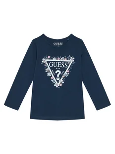 Guess Bluzka K5BI08 J1314 Granatowy Regular Fit - Bluzki damskie - miniaturka - grafika 1