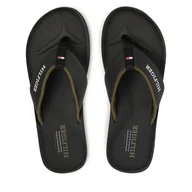 Klapki i japonki męskie - Japonki Tommy Hilfiger Padded Comfort Hilfiger B Sandal FM0FM05440 Czarny - miniaturka - grafika 1