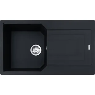 Franke Urban UBG 611-86 GSC Zlewozmywak granitowy jednokomorowy 86x50 cm czarny mat 114.0687.287 - Zlewozmywaki - miniaturka - grafika 1