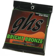 Struny gitarowe  - ghs GHS bb10u 10  46 Ultra Light Bright z brązu zestaw Acoustic Guitar String BB10U - miniaturka - grafika 1