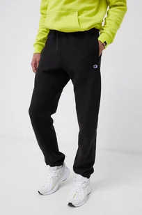 Champion Spodnie 216540 męskie kolor czarny z aplikacją - Spodnie męskie - miniaturka - grafika 1