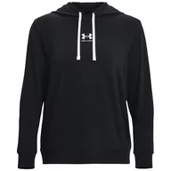 Bluzy sportowe damskie - Bluza damska Under Armour Rival Terry Hoodie Rozmiar: L / Kolor: czarny - miniaturka - grafika 1