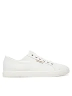Trampki męskie - Calvin Klein Jeans Tenisówki Ess Vulc Low Mg Cv YM0YM01301 Biały - miniaturka - grafika 1