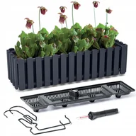 Skrzynie ogrodowe - SKRZYNKA BALKONOWA na balustradę DONICZKA 58cm Z UCHWYTAMI miernik wilgoci - miniaturka - grafika 1