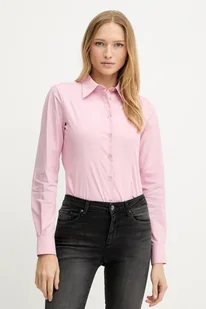 Silvian Heach koszula DILEGE damska kolor różowy slim z kołnierzykiem klasycznym GPA25345CA - Koszule damskie - miniaturka - grafika 1