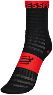 Skarpetki sportowe męskie - Compressport Pro Racing V3 Ultralight Skarpety długie na biegania, black/red T3 EU 42-44 2020 Skarpetki kompresyjne 24004342 - grafika 1