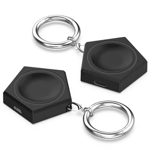 Ładowarka brelok do Samsung Galaxy Watch indukcyjna magnetyczna 2.5W z brelokiem breloczek zawieszka Czarna - Pozostałe akcesoria do telefonów - miniaturka - grafika 13