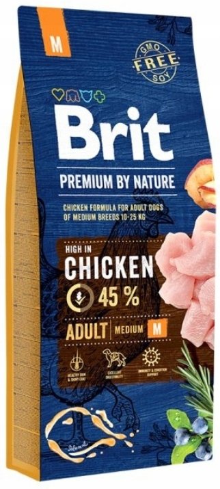 Brit Premium by Nature Adult Medium M 15 kg