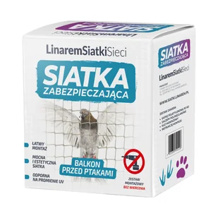 Siatka ochronna na balkon dla kota 2 x 3 m 5902838390719 - Akcesoria do okien - miniaturka - grafika 1