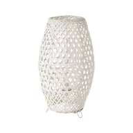 Noże stołowe - Biała bambusowa lampa stołowa (wys. 36 cm) – Casa Selección - miniaturka - grafika 1