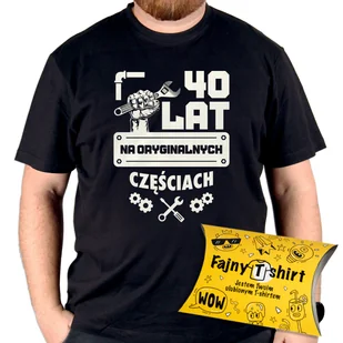 Koszulka Na 40 Urodziny Prezent Dla Niego Faceta + Opakowanie 5Xl - Koszulki męskie Koszulka Na 40 Urodziny Prezent Dla Niego Faceta + Opakowanie 5Xl - Koszulki męskie - miniaturka - grafika 1