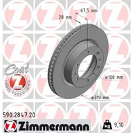 Tarcze hamulcowe - Tarcza hamulcowa ZIMMERMANN 590.2847.20 - miniaturka - grafika 1