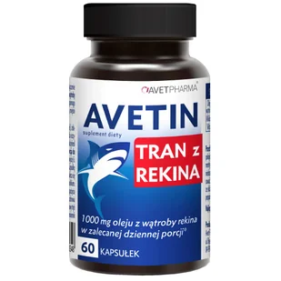 Avet Pharma Tran z Rekina 60 kaps. - Stawy, mięśnie, kości - miniaturka - grafika 1