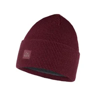 Czapki damskie - Damska Czapka zimowa BUFF CROSSKNIT BEANIE SOLID 126483.416.10.00 – Bordowy - miniaturka - grafika 1