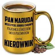 Kubki - KUBEK XXL ZŁOTY PREZENT DLA SZEFA PRZEŁOŻONEGO PAN MARUDA NISZCZYCIEL WZ - miniaturka - grafika 1