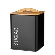 Pojemniki kuchenne - Pojemnik kwadratowy MONACO SUGAR czarny - miniaturka - grafika 1