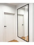 Lustra - Lustro w czarnej ramie z podświetleniem- 1503 LED III - kolor ramy do wyboru, Dostępne wymiary: 50x100 - miniaturka - grafika 1