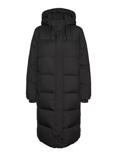 VERO MODA Płaszcz damski Vmericholly Long Down Jacket Noos, czarny, M - Płaszcze damskie - miniaturka - grafika 1