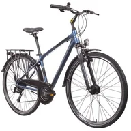 Rowery - Rower trekkingowy INDIANA X-Road 3.0 M21 28 cali męski Niebieski - miniaturka - grafika 1