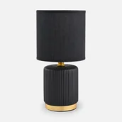 Lampy stojące - Lampa stołowa z ryflowaną podstawą HS8720-BL z serii STOŁOWA - miniaturka - grafika 1