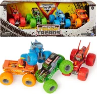 Samochody i pojazdy dla dzieci - Monster Jam 4 monster truck Tough Treads - model lub pojazd - miniaturka - grafika 1