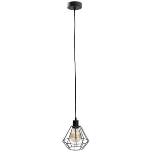 KET Druciana LAMPA wisząca loftowa OPRAWA metalowy zwis czarny KET450 - Lampy sufitowe - miniaturka - grafika 1