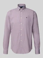 Koszule męskie - Koszula casualowa o kroju regular fit z wyhaftowanym logo model ‘Poplin’ - miniaturka - grafika 1