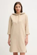 Sukienki - Joop! sukienka kolor beżowy mini prosta 30047772 - miniaturka - grafika 1
